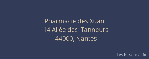 Pharmacie des Xuan
