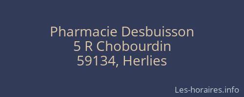 Pharmacie Desbuisson