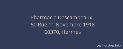 Pharmacie Descampeaux