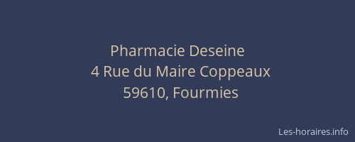 Pharmacie Deseine