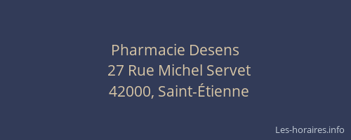 Pharmacie Desens