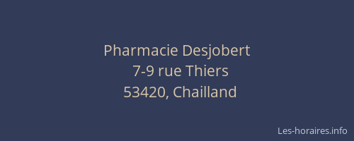 Pharmacie Desjobert
