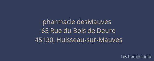pharmacie desMauves