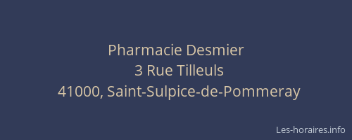 Pharmacie Desmier