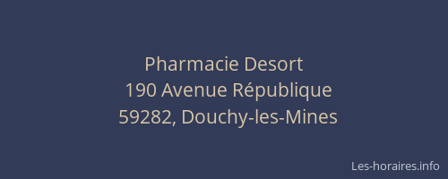 Pharmacie Desort