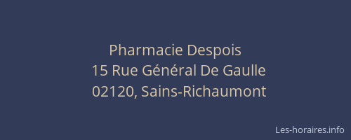 Pharmacie Despois