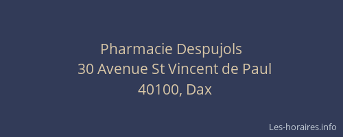 Pharmacie Despujols