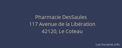 Pharmacie DesSaules