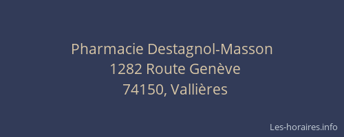 Pharmacie Destagnol-Masson