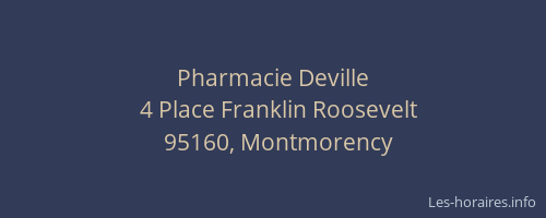 Pharmacie Deville