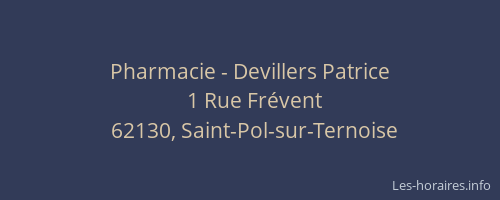 Pharmacie - Devillers Patrice