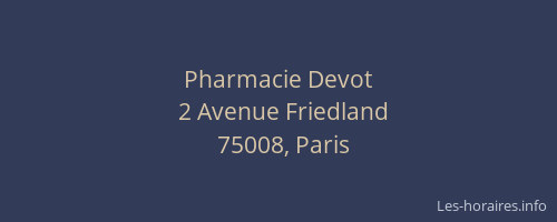 Pharmacie Devot