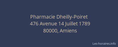 Pharmacie Dheilly-Poiret