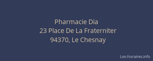 Pharmacie Dia
