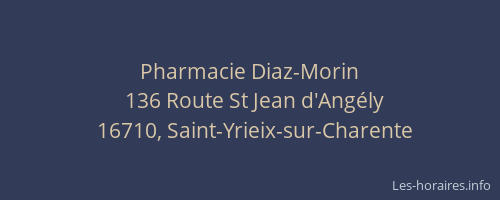 Pharmacie Diaz-Morin