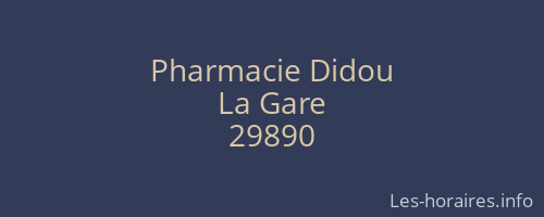 Pharmacie Didou