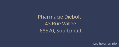 Pharmacie Diebolt