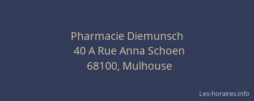 Pharmacie Diemunsch