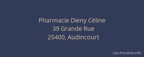 Pharmacie Dieny Céline