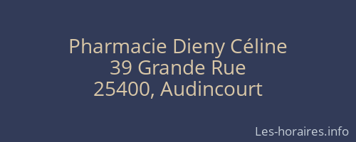 Pharmacie Dieny Céline
