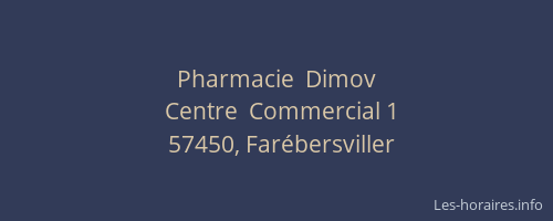 Pharmacie  Dimov