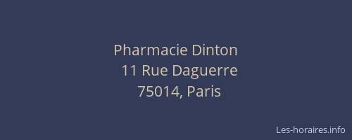 Pharmacie Dinton