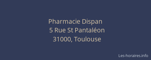 Pharmacie Dispan