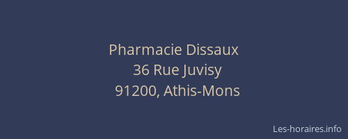 Pharmacie Dissaux
