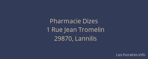 Pharmacie Dizes