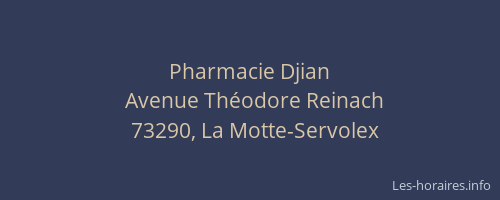 Pharmacie Djian