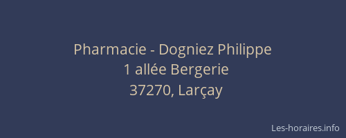 Pharmacie - Dogniez Philippe