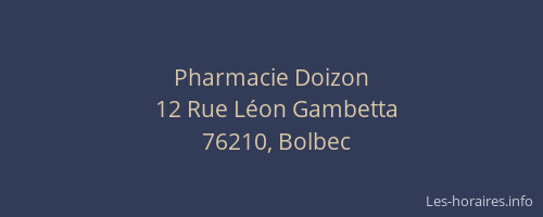Pharmacie Doizon