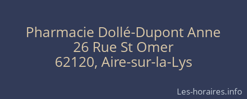 Pharmacie Dollé-Dupont Anne