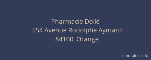Pharmacie Doll&eacute;