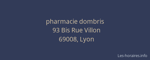 pharmacie dombris