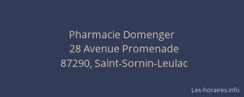 Pharmacie Domenger