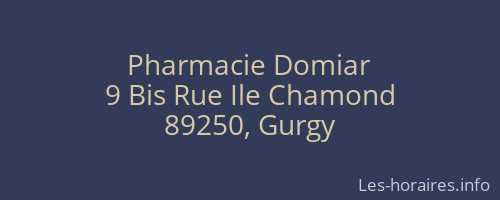 Pharmacie Domiar