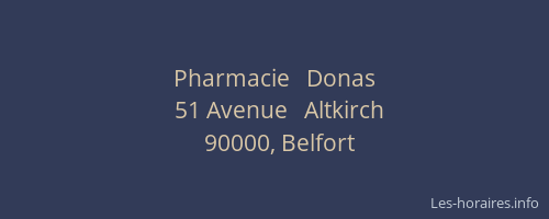 Pharmacie   Donas