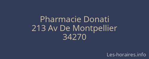 Pharmacie Donati