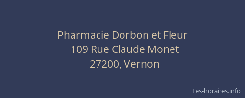 Pharmacie Dorbon et Fleur