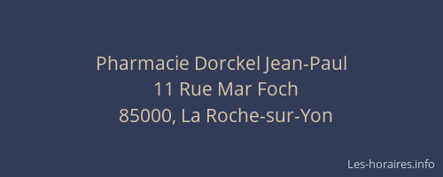 Pharmacie Dorckel Jean-Paul