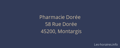 Pharmacie Dorée