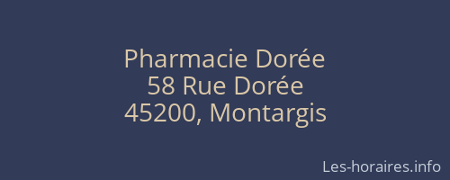 Pharmacie Dorée