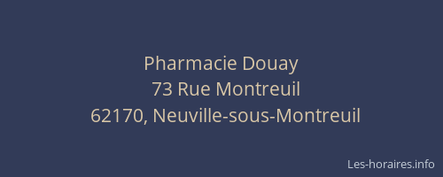 Pharmacie Douay