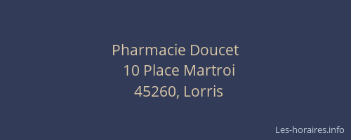Pharmacie Doucet