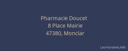 Pharmacie Doucet