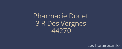 Pharmacie Douet