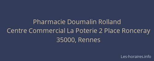 Pharmacie Doumalin Rolland