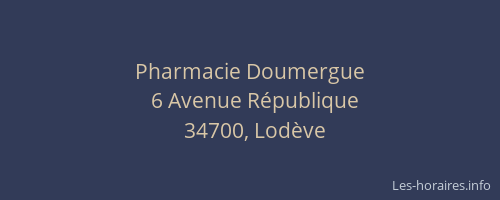Pharmacie Doumergue