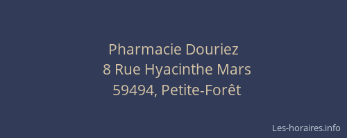 Pharmacie Douriez